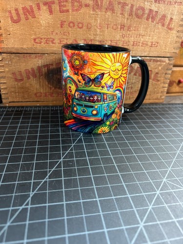 Bus coffee mug hippie - coffee,