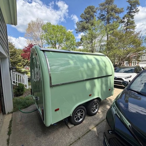 Mint green mobile catering - green,
