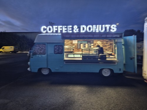 Coffee and donut - coffee,