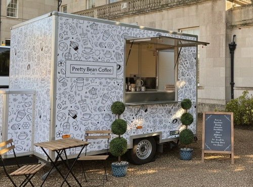 Coffee trailer van truck - coffee,
