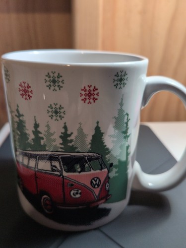 Christmas van coffee mug - vw,