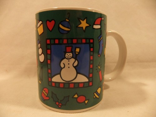 Snowman vintage coffee cup mug - snowman,