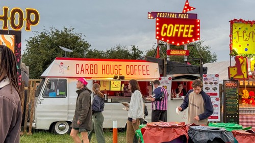 Vintage mobile coffee - mobile,