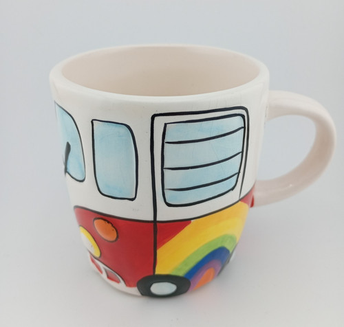 Rainbow peace camper van - camper,