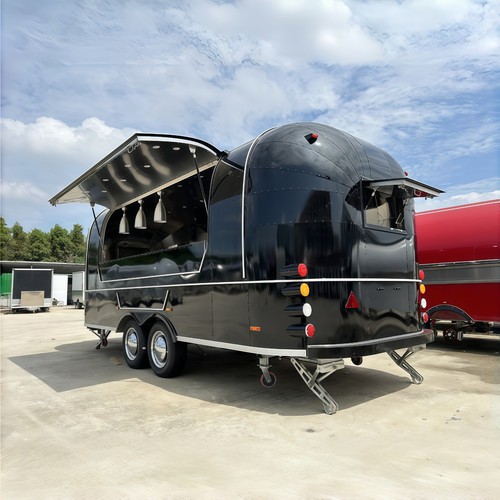 Black rounded food - rounded, trailer