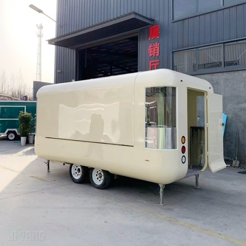 Cream mobile food trailer - cream,