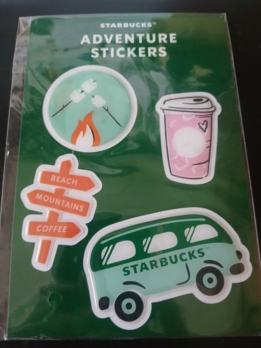 Starbucks adventure stickers - starbucks,