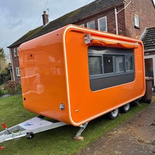 Orange Mobile Food Trailer