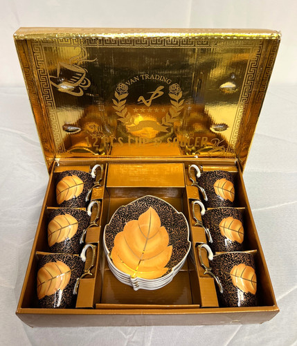 Coffee cup saucer set 12 - cup,