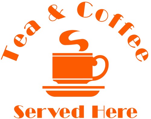 Tea coffee served - served, here