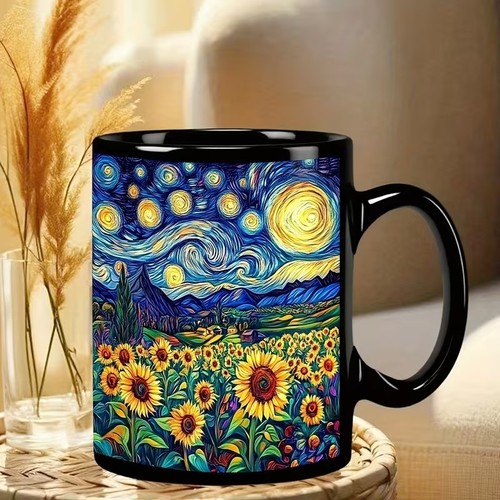 Van gogh sunflower - sunflower, ceramic