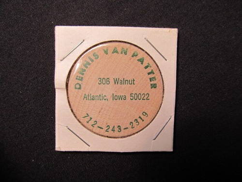 Atlantic iowa wooden nickel - iowa,